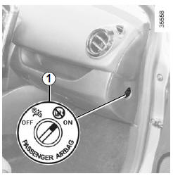 Activado de los airbags del pasajero delantero