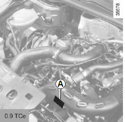 Placa de identificación del motor