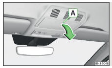 Fig. 82 Abrir el compartimiento para gafas