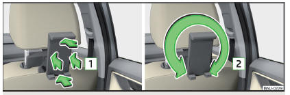 Fig. 92 Voltear y girar el soporte