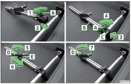 Fig. 112 Montar el portabicicletas