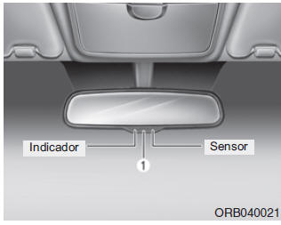 Manejo del retrovisor eléctrico