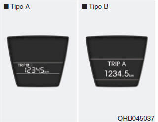 Cuentakilómetros parcial (km o millas)