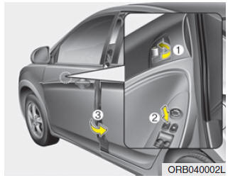 Accionamiento del seguro de las puertas desde el exterior del vehículo