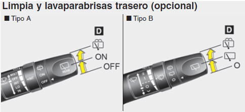 Limpia y lavaparabrisas 