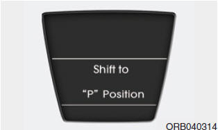 Shift to P position