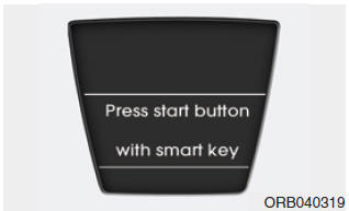 Press start button with smart key