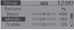 Ajustes del audio