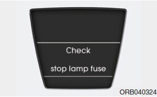 Check stop lamp fuse